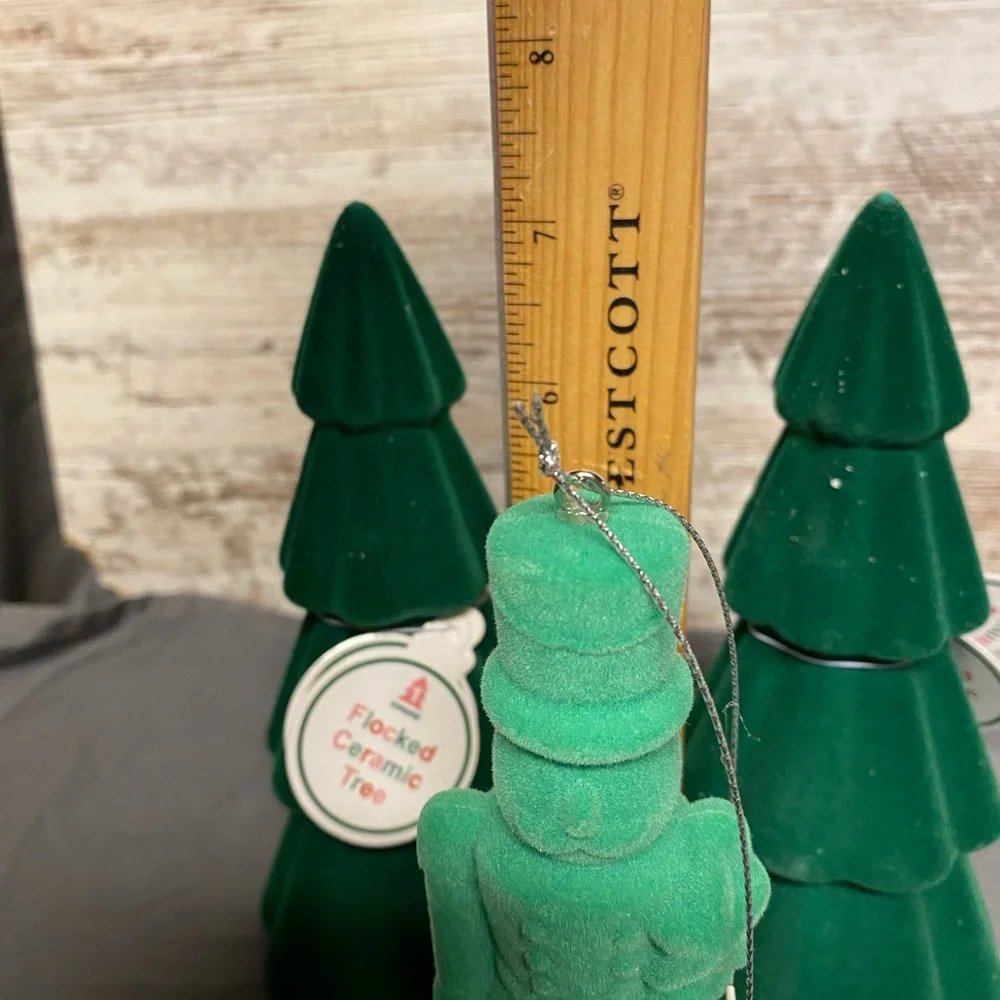 NWT Target 2024 Christmas green Nutcracker and Tree Decor Set